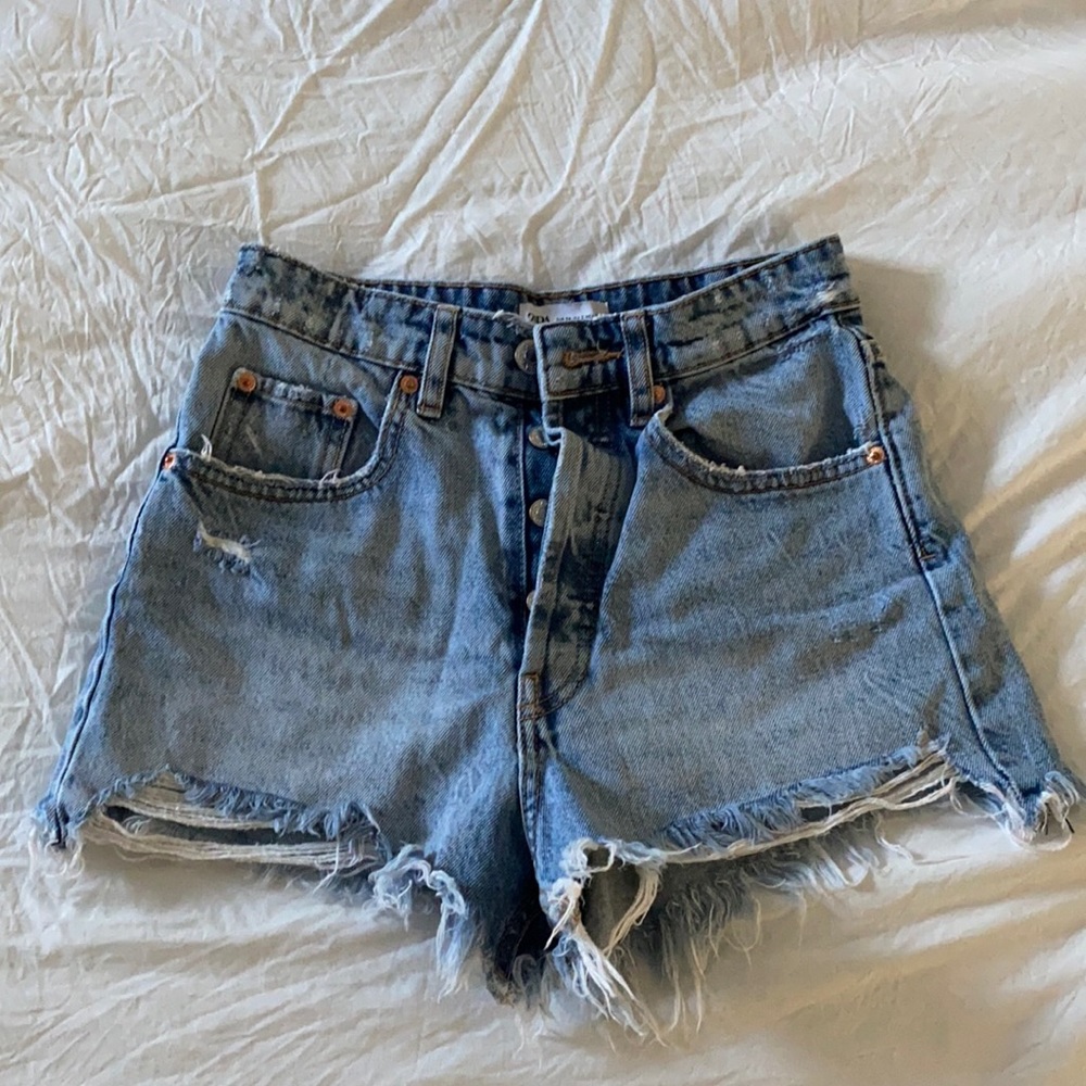 Zara denim shorts